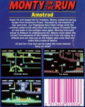 Monty On The Run (UK) (1986) (Trainer) box cover back